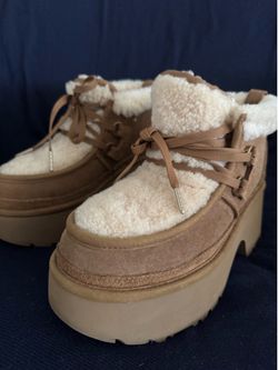 UGG Women’s Classic Heights Lace Up Che Suede Platform Boots