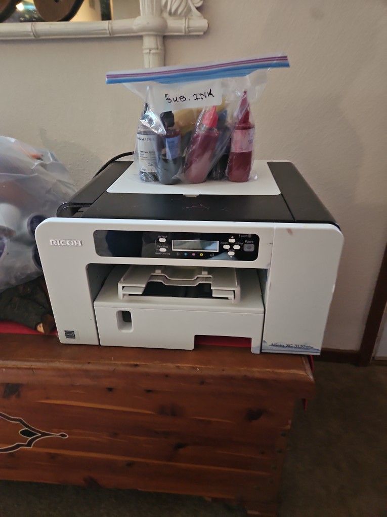 Ricoh Sg3011dnw Sublimation Printer And Ink