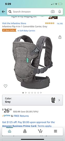 Barely used baby carriers! You’ll need for a newborn!