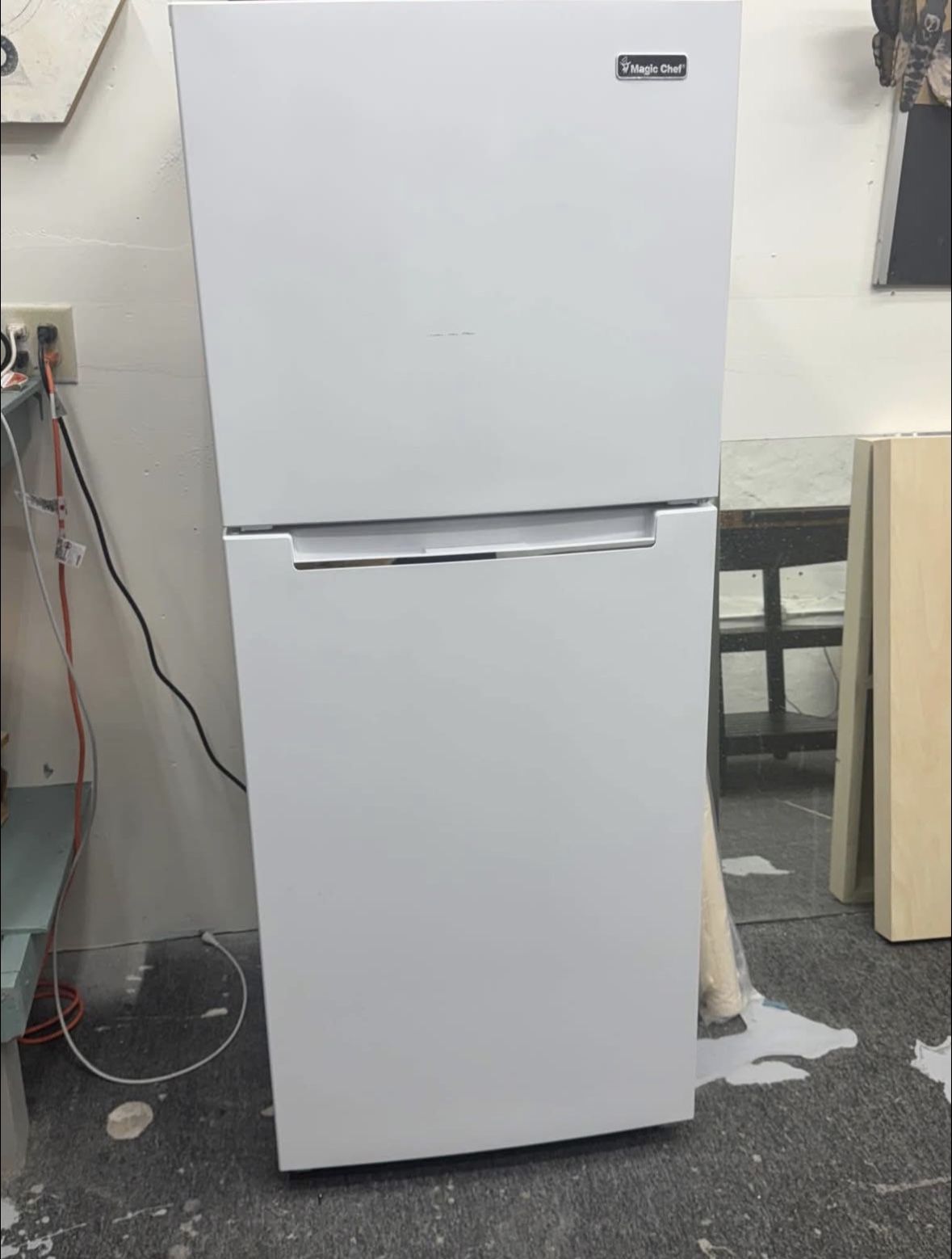 7.3 cu. ft. 2-Door Mini Fridge in White with Freezer