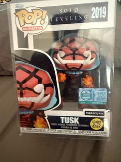 Funko Pop! Tusk #2019 Solo Leveling GITD Glow in Dark LE 9500 GameStop Exclusive