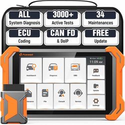 FOXWELL NT919BT Bidirectional OBD2 Scanner: ECU Coding, CAN FD, DoIP, 140+ brands Lifetime FREE UPDATE
