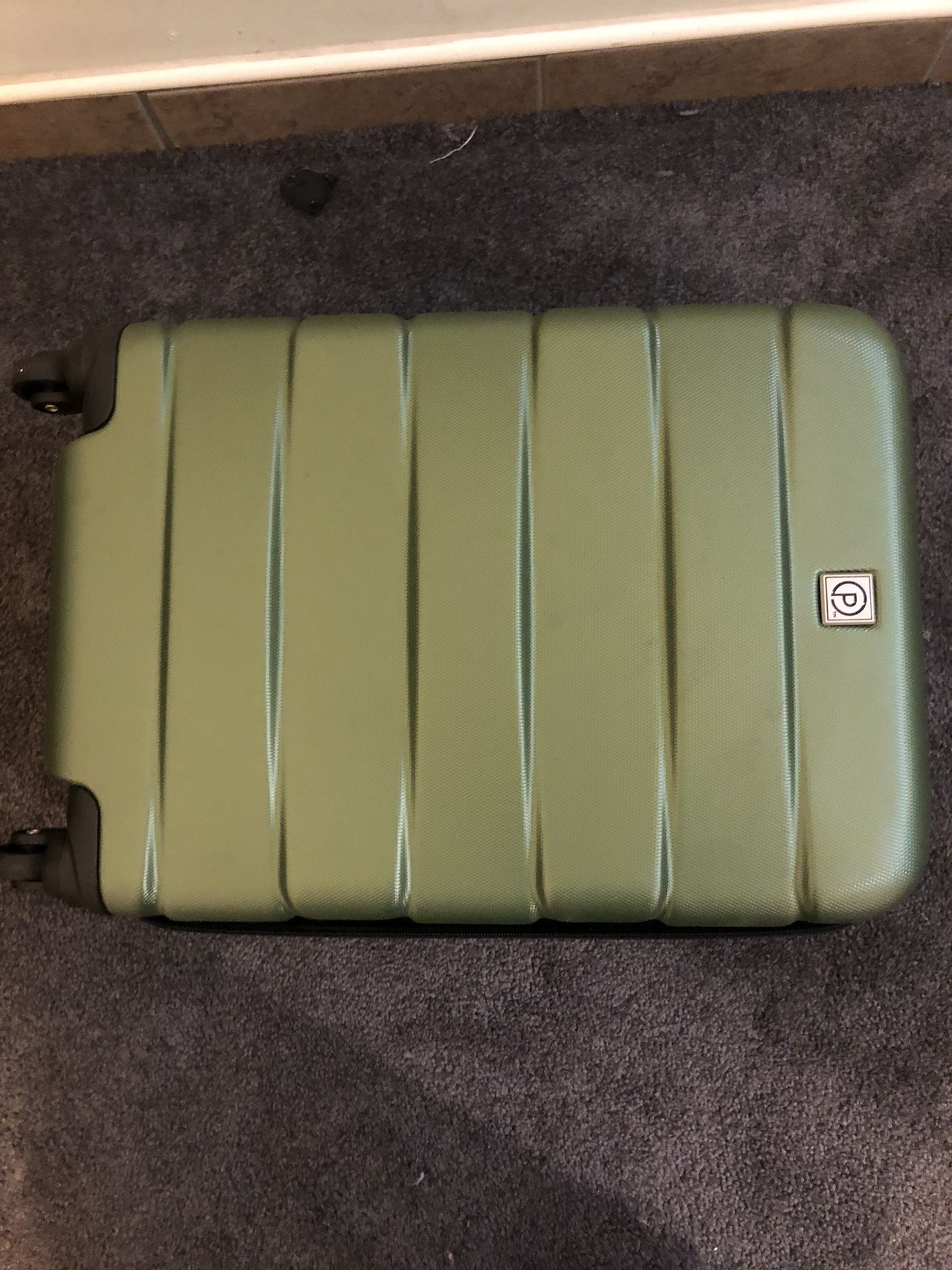 Green Rolling Carryon Suitcase