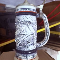 Beer, Stein, Airplanes, Hot Air Balloons Vintage