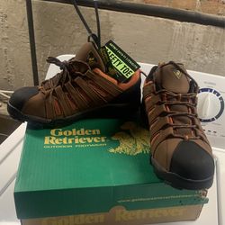 Size 14m Golden Retriever Work Boots! Steel toe! New Old Stock!