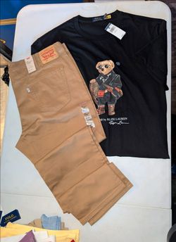 New men outfit with 3XB Polo shirt and 46x34 jeans