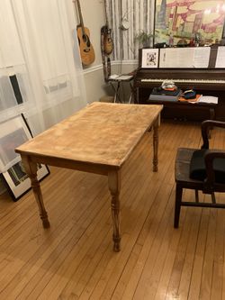 Distressed Wooden WhittierTable Made In USA