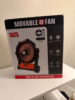 Movable F20 Two-in-One Lighting Fan