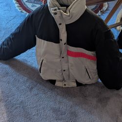 Snow/Ski Jacket and Ski Bib, Gloves, Near New