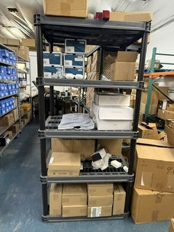 Storage Shelves Unit 5 Tier Plastic Shelving