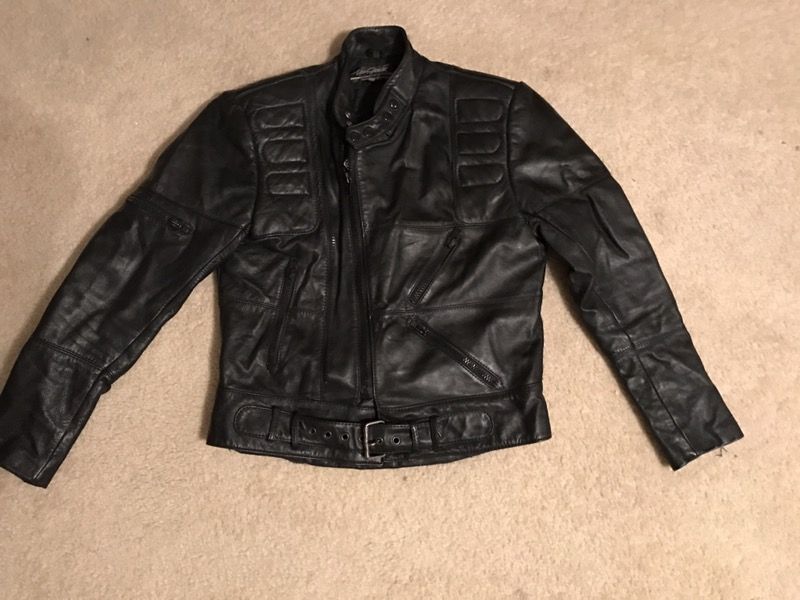 Hein Gericke woman's leather motorcycle jacket 42 reg