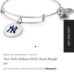 Alex And Ani Yankee MLB Bracelet 