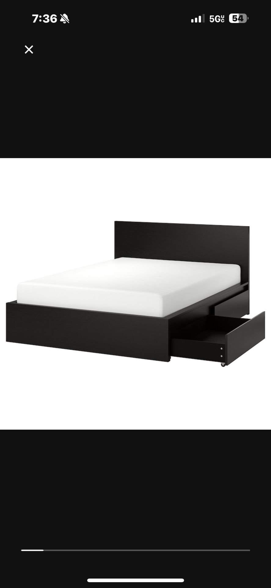 IKEA Bed Frame + Mattress 