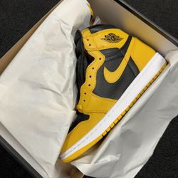DS Nike Jordan 1 size 8.5 Pollen Yellow