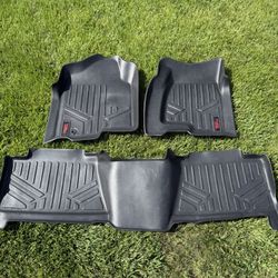 99-07 Chevrolet Silverado 4 Door Crew Cab Rough Country All Weather Mats 