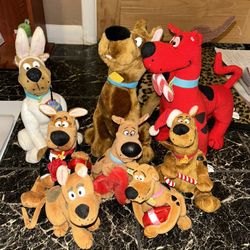 8 Various Scooby Doo Plushies 