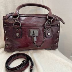 Nine West satchel style leather handbag