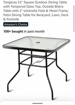 32 inch outdoor table