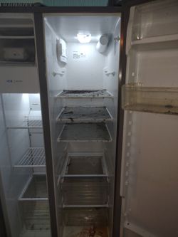 Side by side fridge.