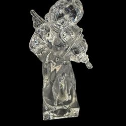 Mikasa Lead Crystal Herald Collection Angelic Violin Angel Glass 8" Germany