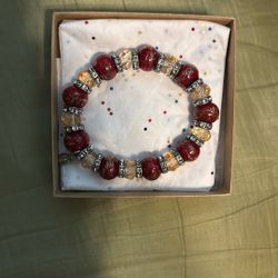 Bracelet/Murano beaded Glass 