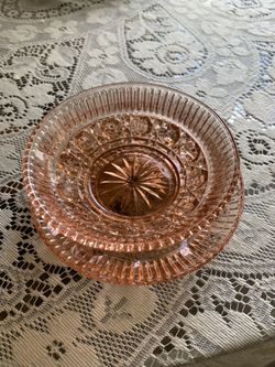 Pink Depression Glass 