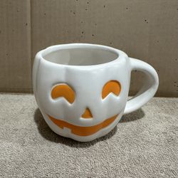Halloween Jack O Lantern Ceramic Stone Wear Mug..