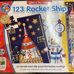 123 Rocket Ship Puzzle *BRAND NEW*