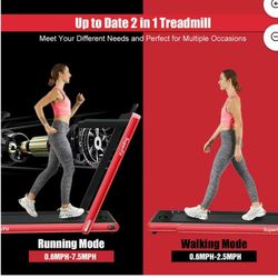 SuperFit 2.25HP 2 in 1 Folding Treadmill W/ Speaker Remote Control APP