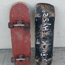 Vintage Old Skateboards $10 For Both 
