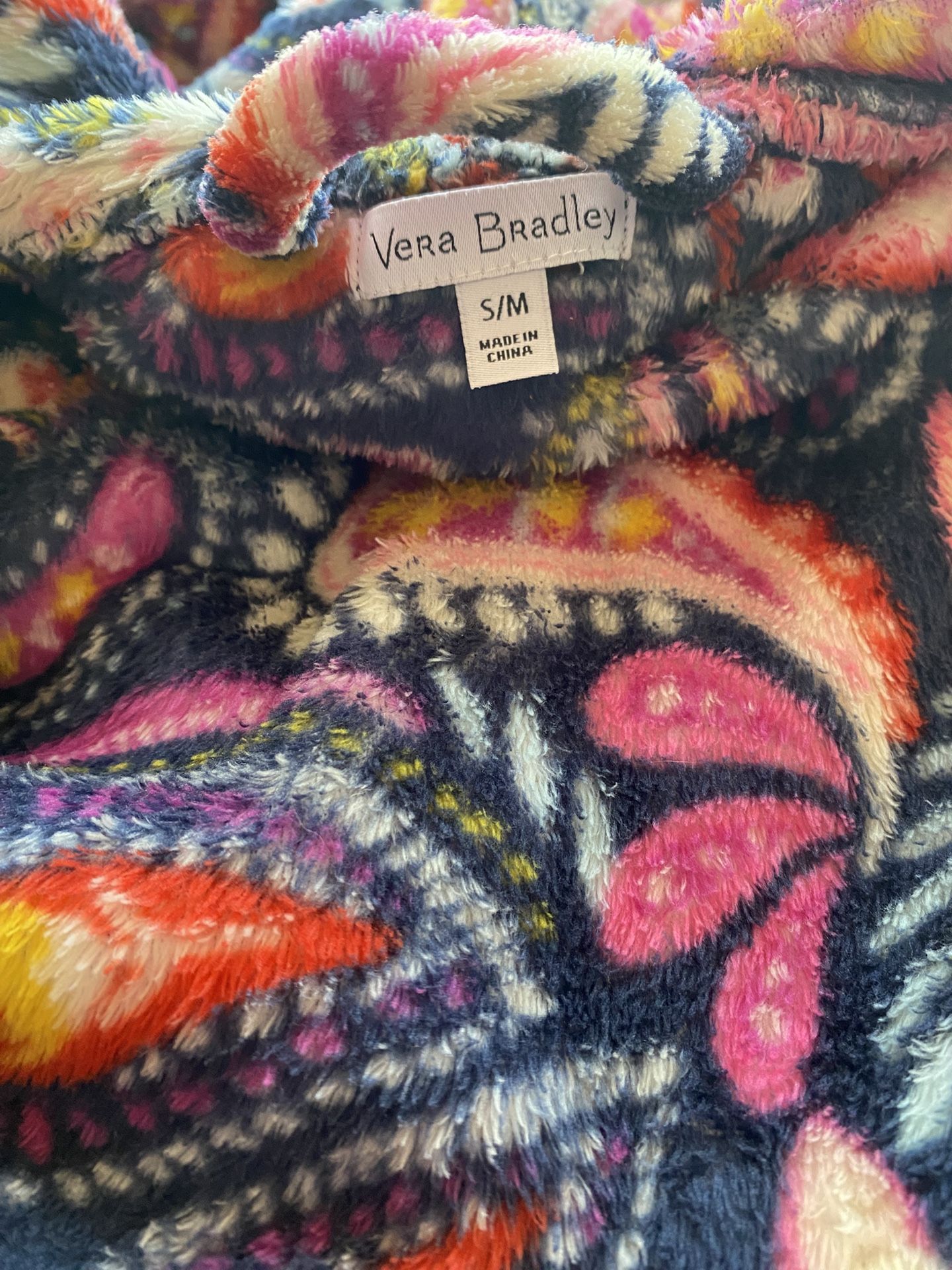 Never Worn Vera Bradley Hooded Soft Robe