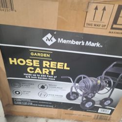 Hose Reel Cart With Wheels In Box