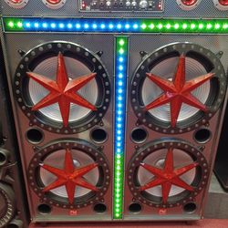4 15" Woofers.  Perfect For Party Events And Kareoke Singing.  Brand New 