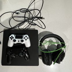 PS4 With Tv, Controllers, And Games