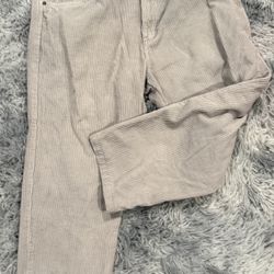 Empyre Khaki Gray Corduroy Pants Size 36 Loose Fit