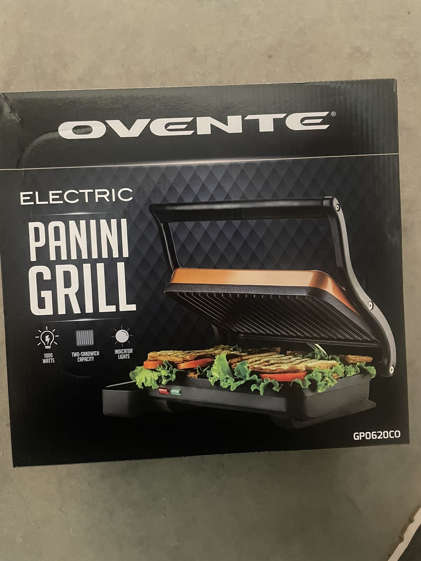 Ovente Electric Panini Grill