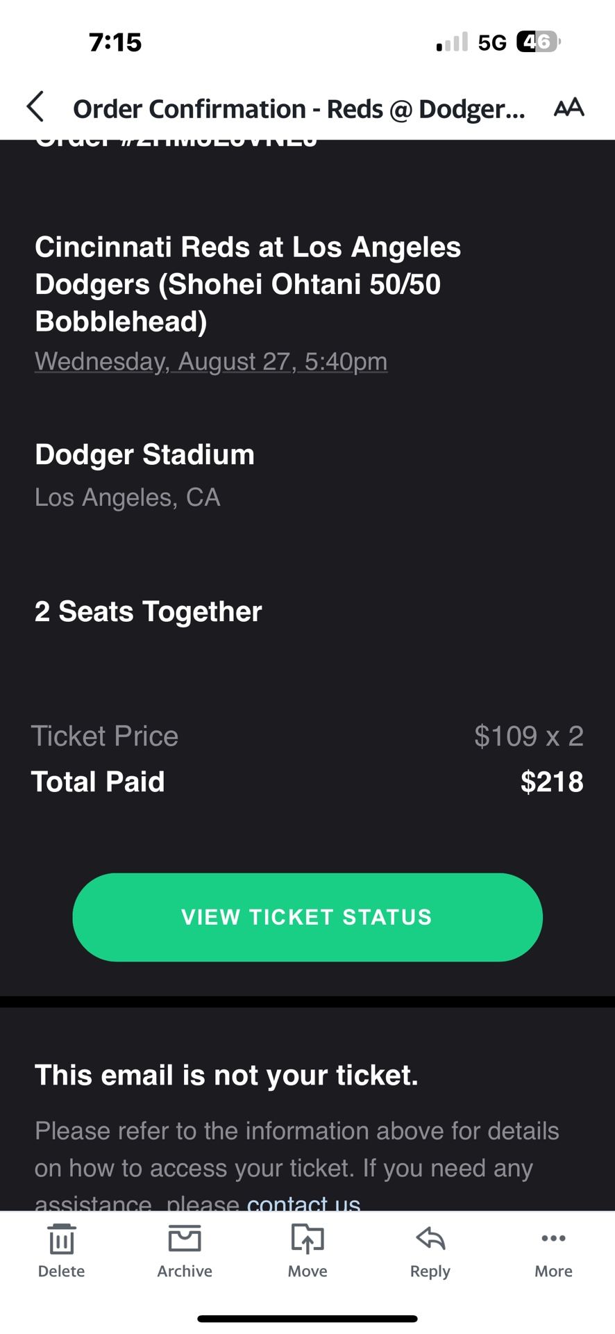 2 Ohtani 50/50 Bobblehead Game (August 27)