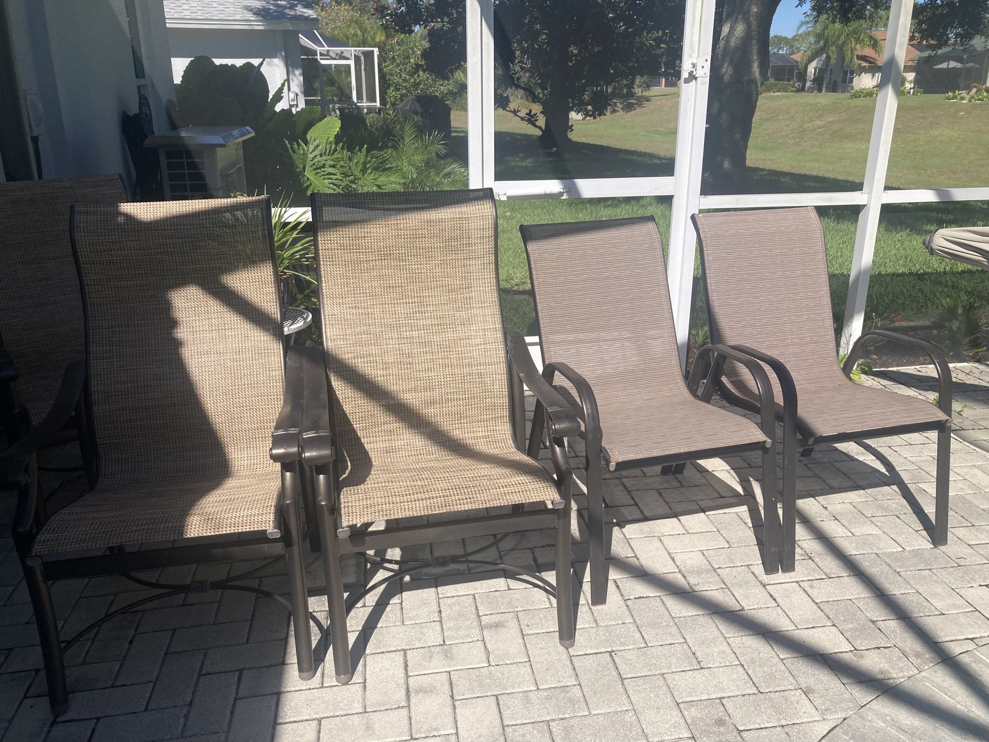 Tropico Table and Chairs. Umbrella and Stand