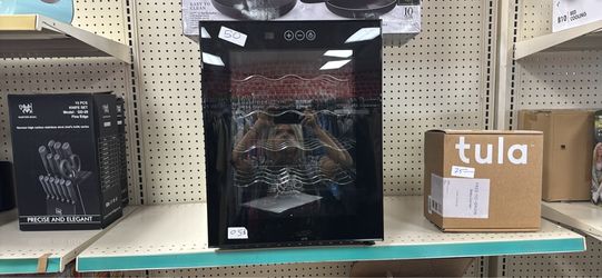 Mini Beverage Cooler with Glass Door