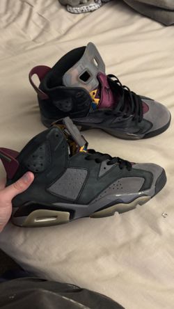 mens black jordan 6’s size 7.5 used a few times
