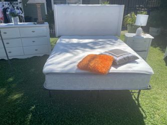 Queen bed and mattress