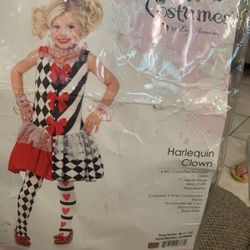 Girls Clown Costume Halloween