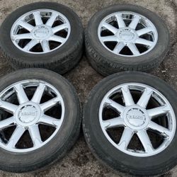 20” Chrome GMC Yukon Denali Wheels Rims Tires Factory Cadillac Escalade Chevy Silverado Suburban OEM