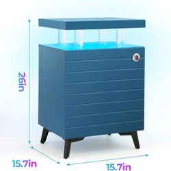 New LED Nightstand End Table with 4 Drawers Living Room Bedroom Bedside Table Storage Acrylic Side Table for whokesale