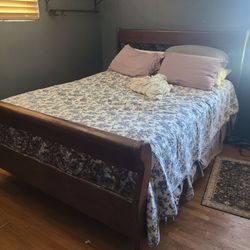 Queen sized bed