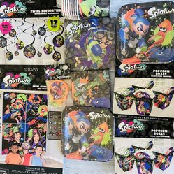 Splatoon Birthday Decorations 