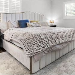 CREAM & GOLD wave bed 🛏️ FAST DELIVERY! 🚚 
