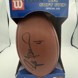 Signed Brett Favre football