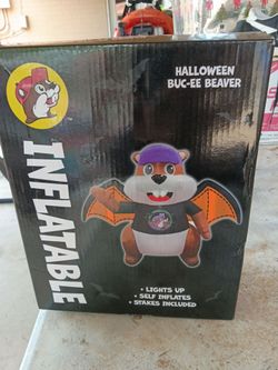 Halloween Buc-ee's Beaver Inflatable Decoration