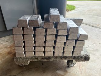 LEAD INGOTS 7 1/2 pound bars